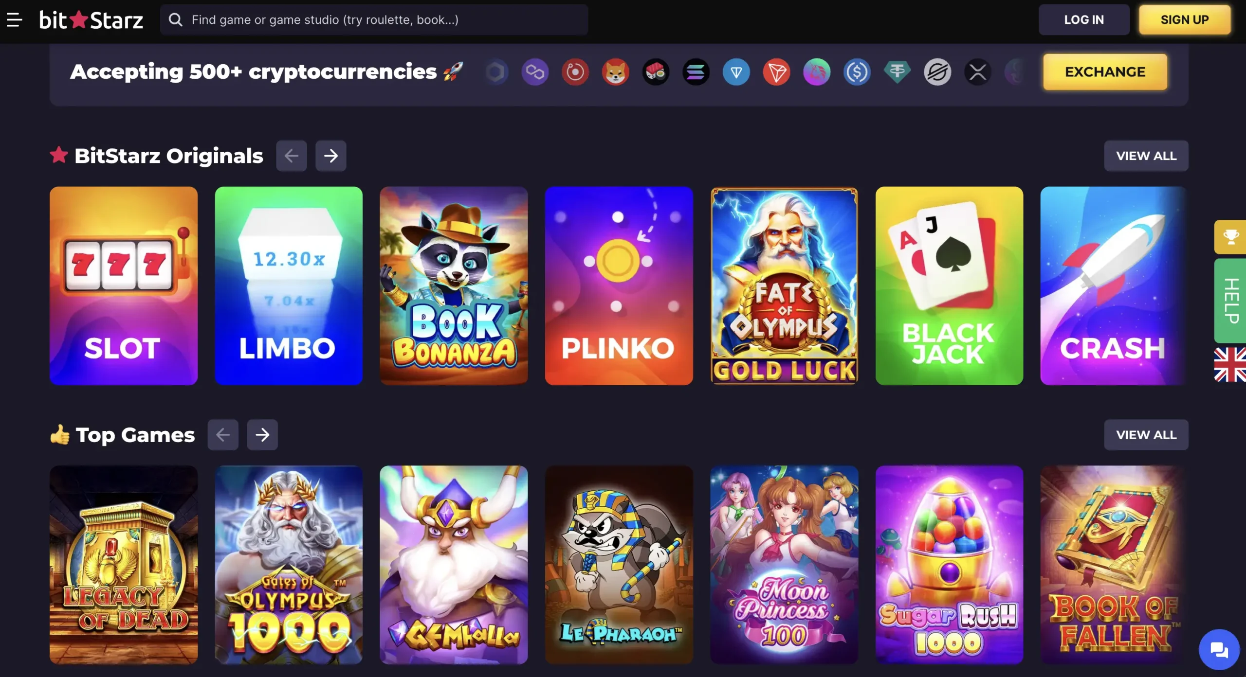 Bitstarz Casino Lobby